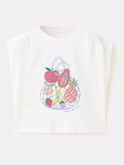 Mango White Sleeveless T-Shirt - Image 1 of 4