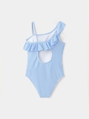 Mango Blue Frill Swimsuit - Image 2 of 3