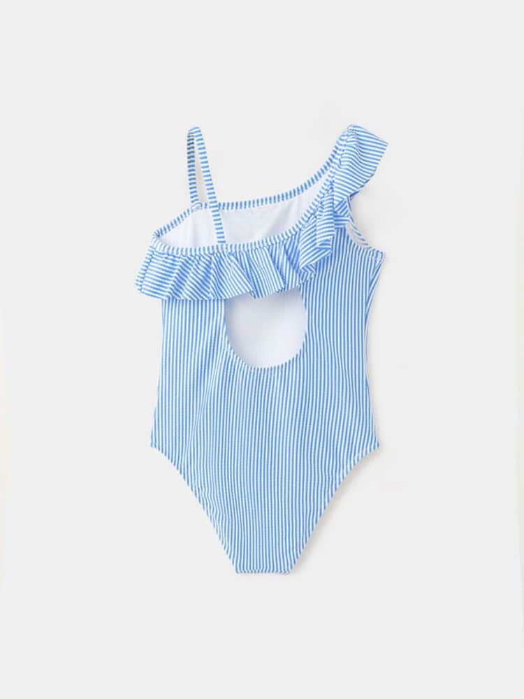 Mango Blue Frill Swimsuit - Image 2 of 3