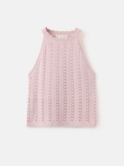 Mango Pink Crotchet Knit Vest - Image 3 of 5
