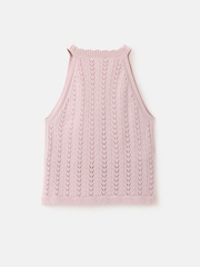Mango Pink Crotchet Knit Vest - Image 4 of 5