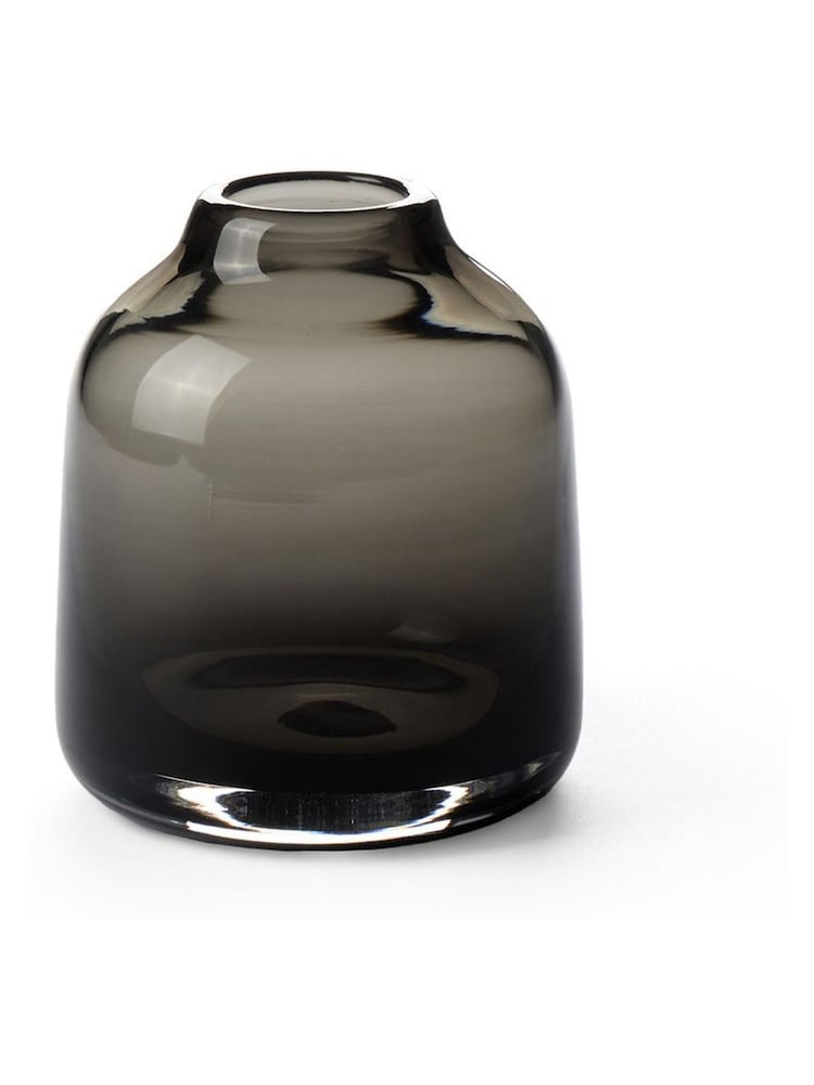 The Conran Shop Smoke Grey Pod Vase 13.5cm - Image 1 of 2