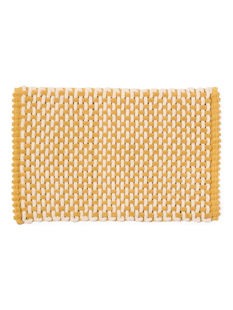 The Conran Shop Ochre Noodle Bath Mat - Image 1 of 1 The Conran Shop Ochre Noodle Bath Mat - Image 1 of 1