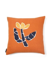 The Conran Shop Orange Pieces Solitary Flower Cushion 50 x 50cm - Image 1 of 4