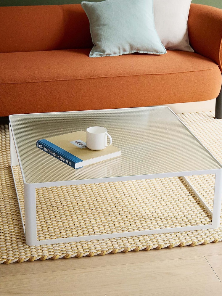 The Conran Shop White Aspect Coffee Table 90cm - Image 1 of 6
