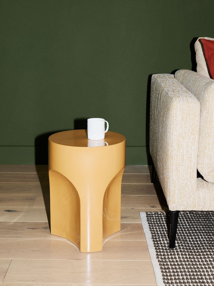 The Conran Shop Mustard Doric Side Table - Image 1 of 3 The Conran Shop Mustard Doric Side Table - Image 1 of 3