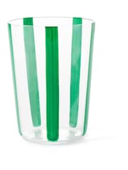 The Conran Shop Set of 4 Green Nova Stripe 500ml Tumblers - Image 4 of 5