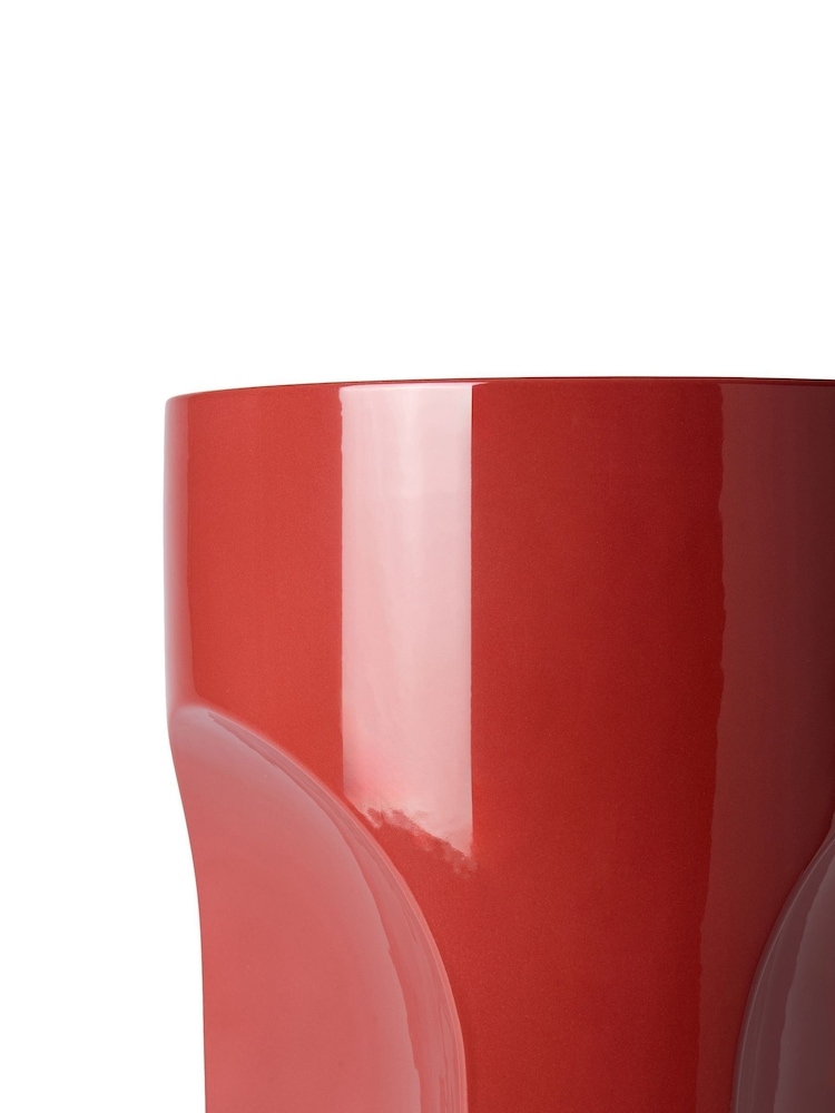 The Conran Shop Red Doric Side Table - Image 3 of 3 The Conran Shop Red Doric Side Table - Image 3 of 3