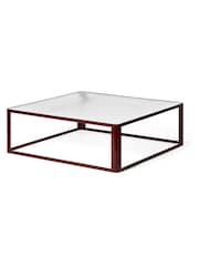 The Conran Shop Burgundy Aspect Coffee Table 90cm - Image 1 of 2