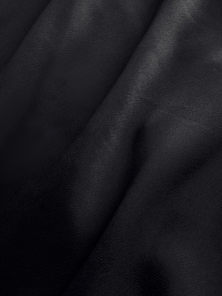 Black Side Split Satin Lace Trim Cami Top - Image 8 of 8