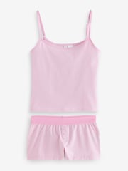 Cotton On Pink Dreamy Floral Soft Longline Cami & Boyshorts Set - Image 1 of 3