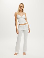 Cotton On Grey Airy Soft Triangle Cami/Roll Waist Joggers - Image 1 of 7
