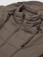 Սնկով շագանակագույն - Reiss Glick Four-Pocket Hooded Jacket with Removable Gilet - Պատկեր 8 8-ից