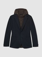Reiss Boxer R-Flex Gilet-Insert Single-Breasted Blazer - Image 2 de 11