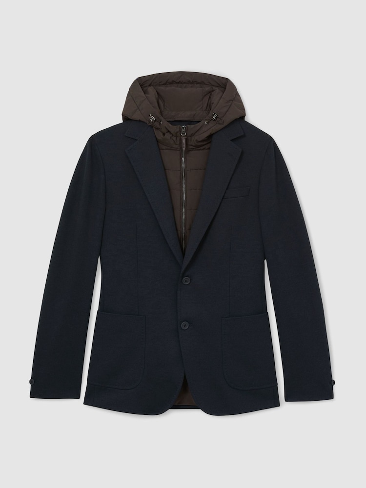 Reiss Boxer R-Flex Gilet-Insert Single-Breasted Blazer - Image 2 de 11 Reiss Boxer R-Flex Gilet-Insert Single-Breasted Blazer - Image 2 de 11