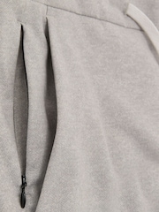 Reiss Grey Melange Trip R-Flex Four-Way Stretch Drawstring Trousers Tailored-Fit - Image 7 of 9