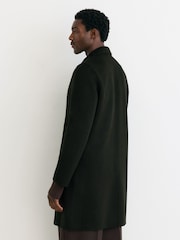 Reiss Green Knight Wool-Blend Single-Breasted Epsom Coat - Image 7 of 8