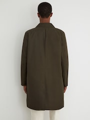 Reiss Olive Green Lawlen Technical Long Zip-Through Jacket - Image 5 of 7
