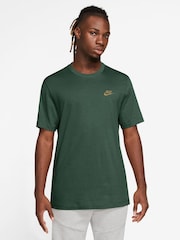 Nike Fir Green Short Sleeve Club T-Shirt - Image 1 of 3