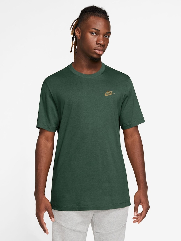 Nike Fir Green Short Sleeve Club T-Shirt - Image 1 of 3