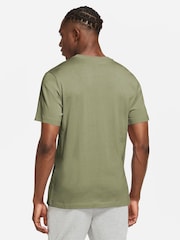 Nike Olive Green Short Sleeve Club T-Shirt - Image 2 of 3