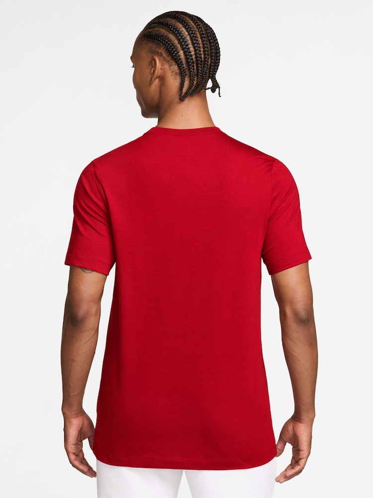 Nike Mystic Date Brown Short Sleeve Club T-Shirt - Image 2 of 3