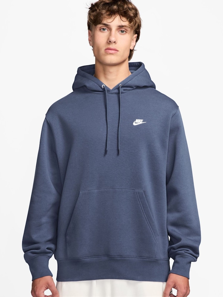 Nike Diffused Blue Club Pull Over Hoodie - Image 1 of 3 Nike Diffused Blue Club Pull Over Hoodie - Image 1 of 3