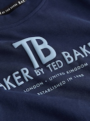 Baker by Ted Baker Blue/Navy 3 Pack Long Sleeve Pyjamas - Image 11 of 12