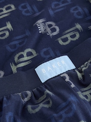 Baker by Ted Baker Blue/Navy 3 Pack Long Sleeve Pyjamas - Image 6 of 12