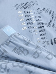 Baker by Ted Baker Blue/Navy 3 Pack Long Sleeve Pyjamas - Image 8 of 12