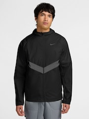 Nike Black Miler Repel Therma-FIT Winterized Running Jacket - Image 1 of 3