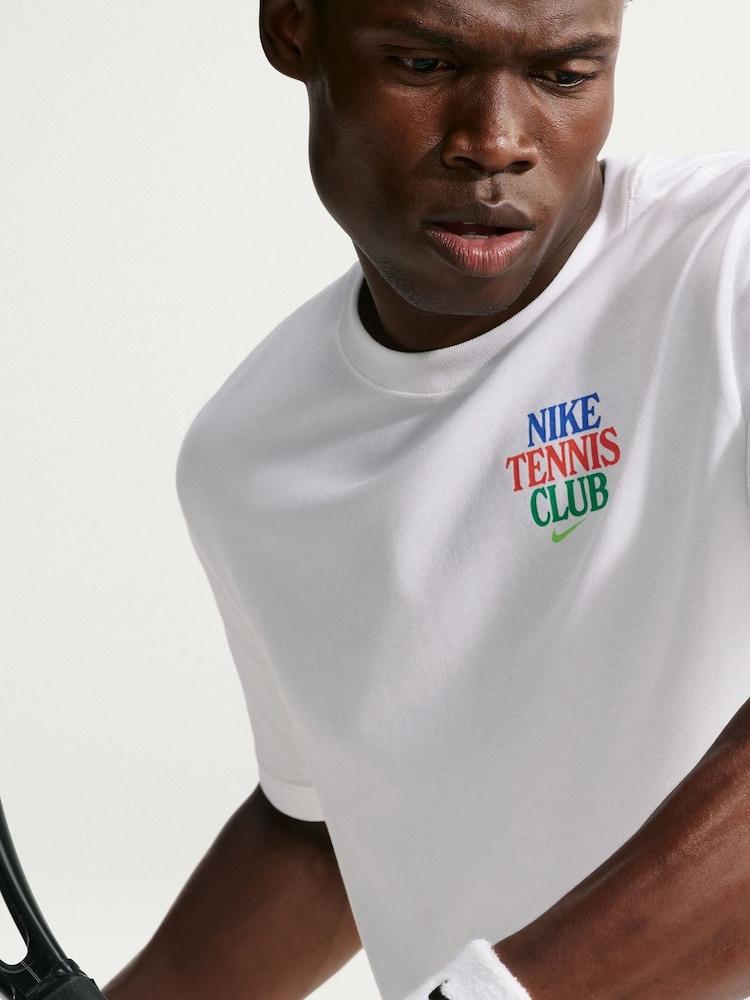 Nike White Court Dri-FIT Tennis T-Shirt - Image 5 of 5