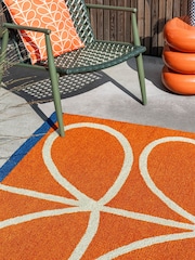 Orla Kiely OR Linear Stem Orange outdoor Linear Stem Outdoor Rug - Image 2 of 4