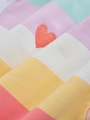 Little Bird by Jools Oliver Rainbow Stripe Oversized Rugby Sweatshirt - Image 7 of 8