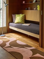 Orla Kiely Pink or Terracotta Prism Flower Rug - Image 1 of 5