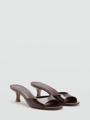 Mango Brown Kitten Heels - Image 1 of 3