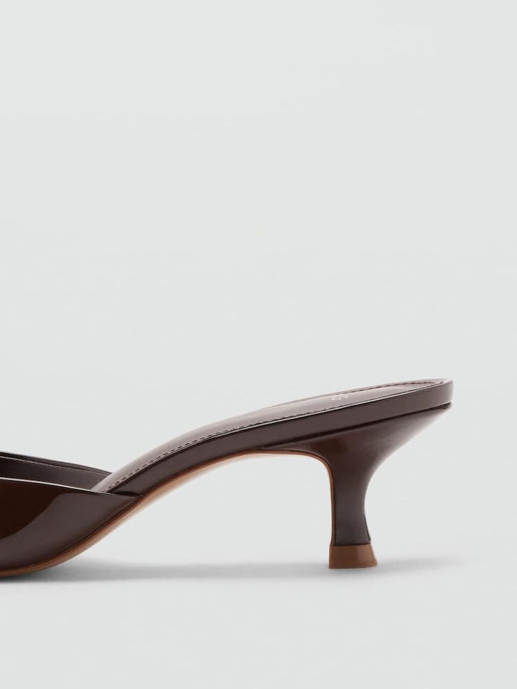 Mango Brown Kitten Heels - Image 3 of 3 Mango Brown Kitten Heels - Image 3 of 3