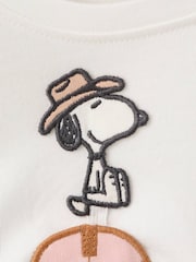 Mango White Snoopy Sleeveless T-Shirt - Image 3 of 4
