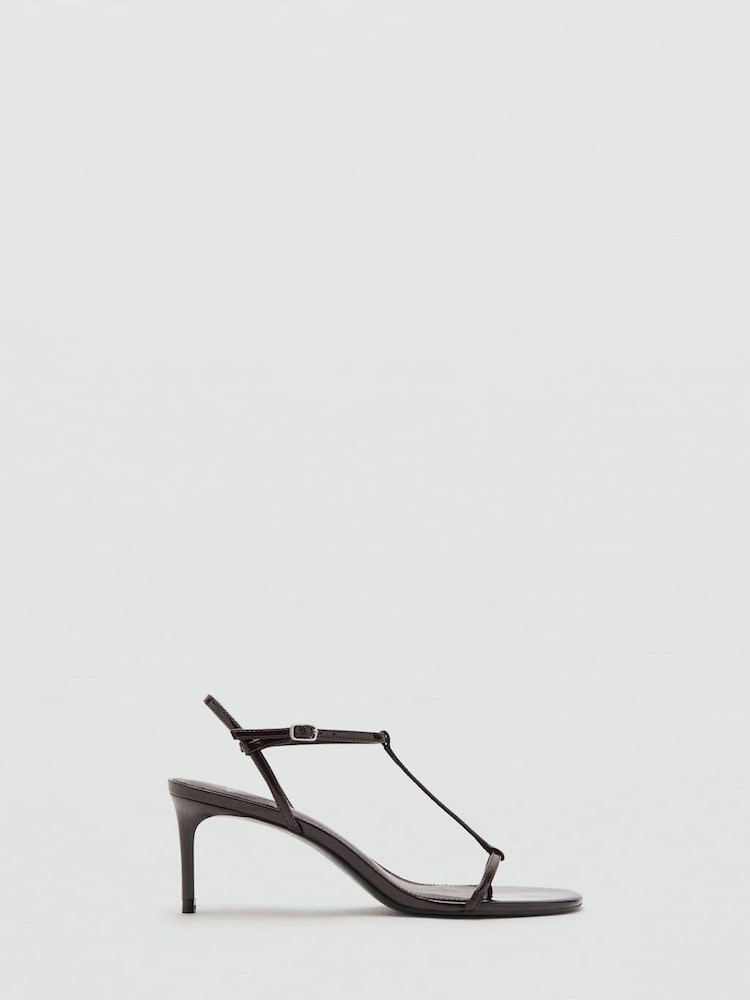 Mango Brown T-Bar Heels - Image 2 of 3 Mango Brown T-Bar Heels - Image 2 of 3