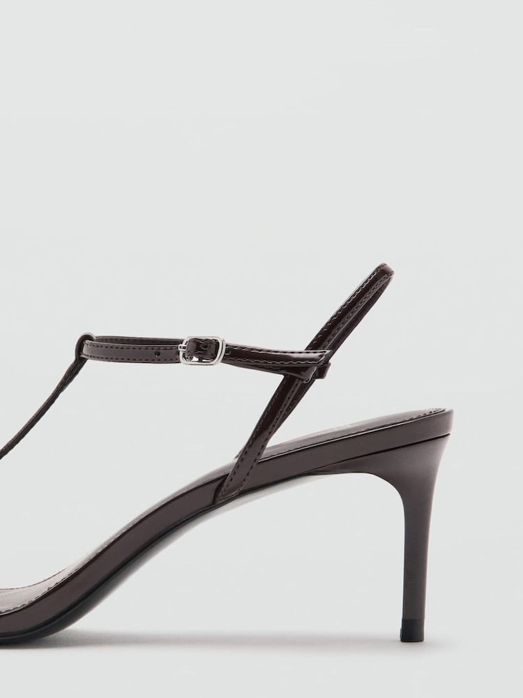 Mango Brown T-Bar Heels - Image 3 of 3 Mango Brown T-Bar Heels - Image 3 of 3