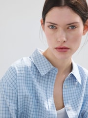 Mango Blue Button Up Shirt - Image 3 of 6