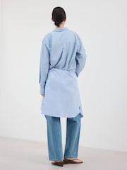 Mango Blue Button Up Shirt - Image 5 of 6