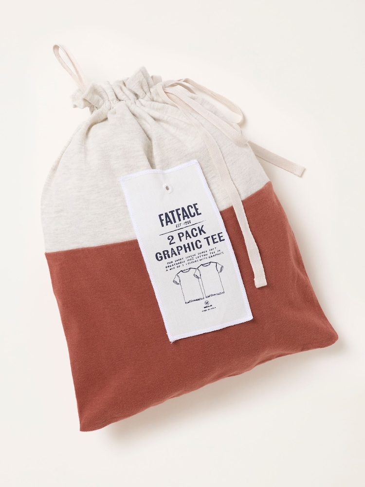 FatFace Short Sleeve Graphic T-Shirts - תמונה 7 מתוך 7