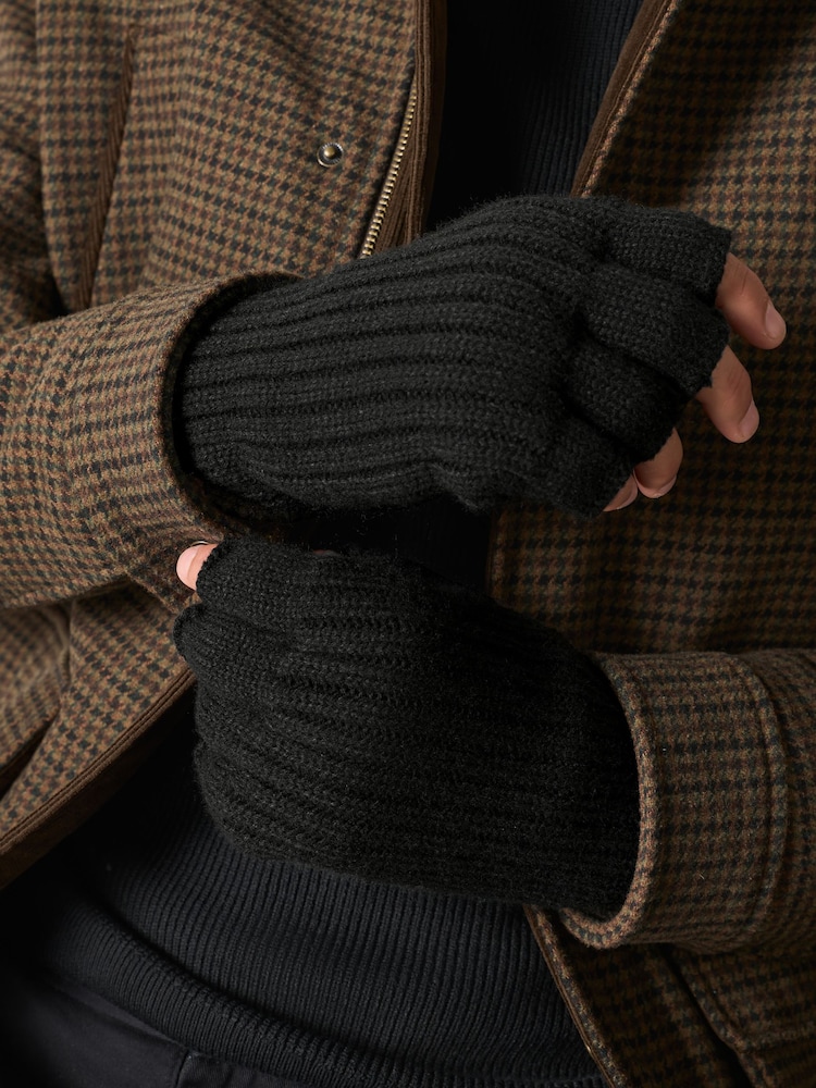 Black Fingerless Thinsulate Gloves - Image 1 of 5 Black Fingerless Thinsulate Gloves - Image 1 of 5