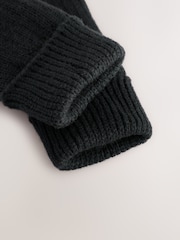 Black Fingerless Thinsulate Gloves - Image 4 of 5