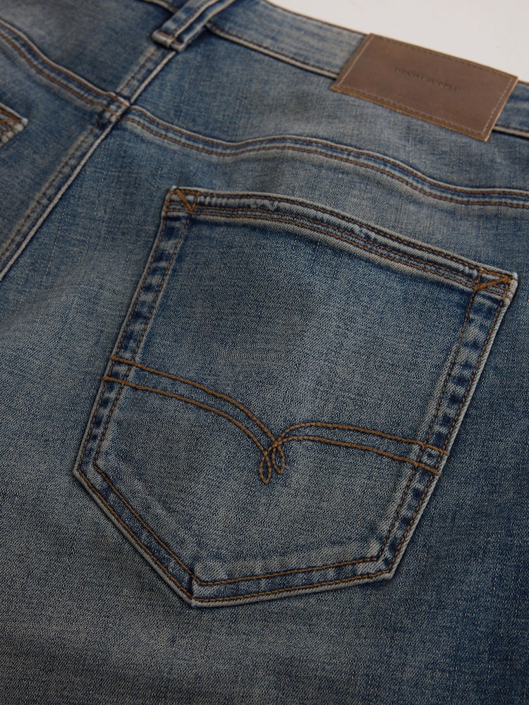 Dark Blue Slim Fit Motion Flex Jeans - Image 10 of 10 Dark Blue Slim Fit Motion Flex Jeans - Image 10 of 10