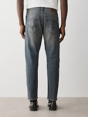 Dark Blue Slim Fit Motion Flex Jeans - Image 4 of 5