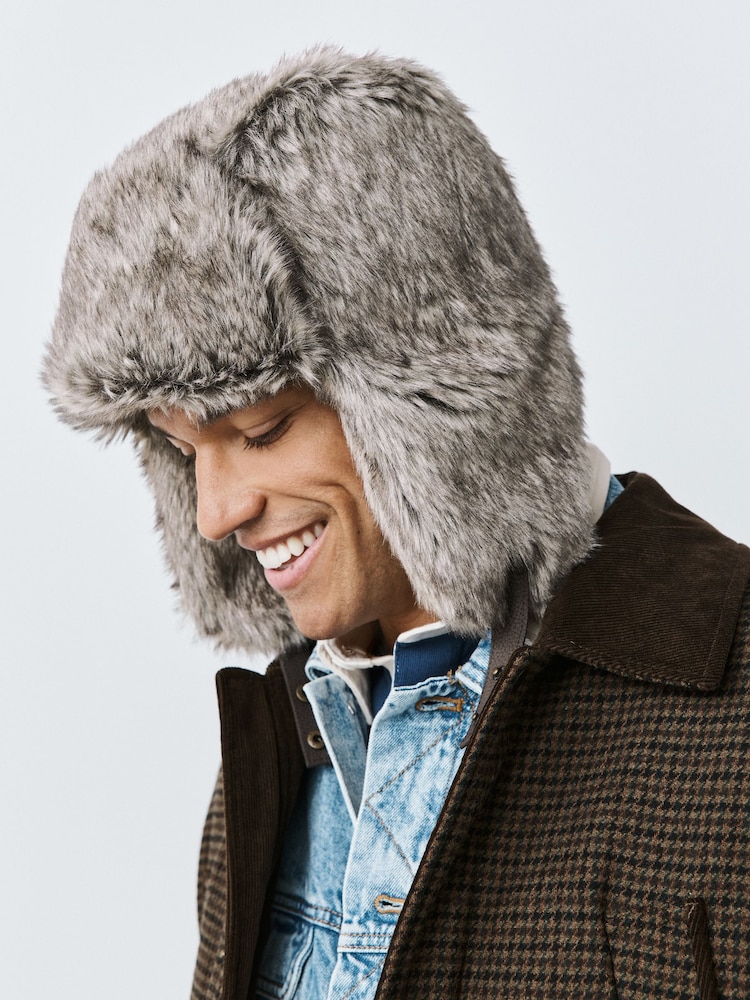 Brown Trapper Hat - Image 2 of 5 Brown Trapper Hat - Image 2 of 5