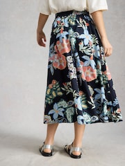 White Stuff Blue Abigail Midi Skirt - Image 3 of 6