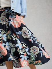 White Stuff Blue Abigail Midi Skirt - Image 4 of 6